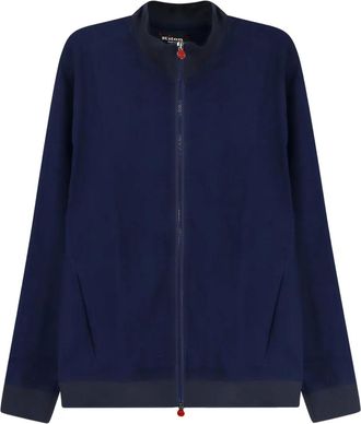 Kiton Maglione con zip - Blu