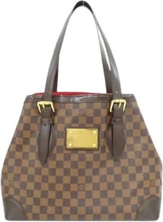 Louis Vuitton Pre-owned Tote Bags, female, Brown, Size: ONE SIZE Pre-owned Hampstead MM Tote