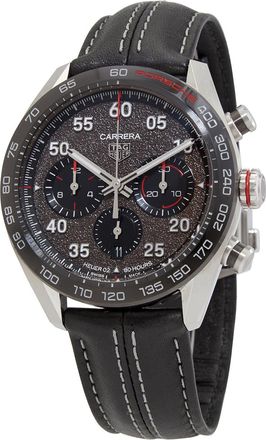 Tag Heuer Pre-owned Tag Heuer Carrera Porsche Chronograph Automatic Grey Dial Mens Watch CBN2A1F-FC6492