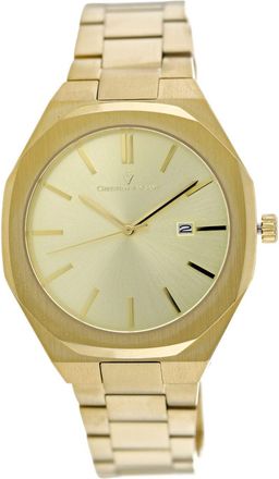 Christian Van Sant Mens Octavius Slim Gold Roud 42mm