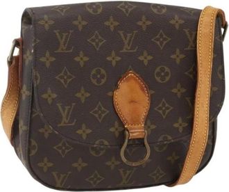 Louis Vuitton Pre-owned Cross Body Bags, female, Brown, Size: ONE SIZE Pre-owned Canvas Cross Body Bag