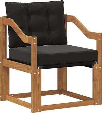 vidaXL Sof&aacute; De Exterior Madera Maciza De Acacia Y Textileno Natural Vidaxl