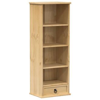 vidaXL Estanter&iacute;a De Cds Corona Madera Maciza De Pino 40x30x110 Cm Vidaxl