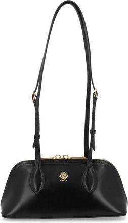 Bally Verfijnde Leren Schoudertas - Dames - Schoudertassen - Zwart - ONE Size - Leer - Tassen
