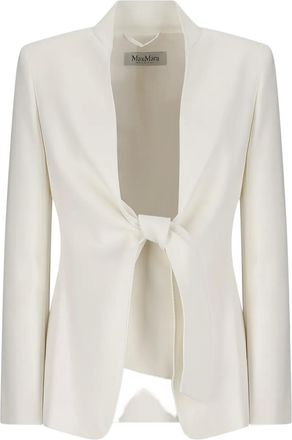 Max Mara Ghiotto knot jacket - White