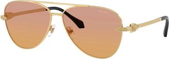 Versace VE2283 1002EL Gold/Clear Fifty Orange/Dark Pink