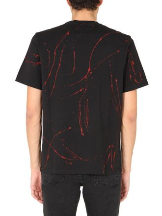 Msgm Crew Neck Cotton T-Shirt - Black