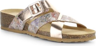 Bos. & Co. Lina Wedge Slide Sandal in Rose Gold at Nordstrom, Size 10-10.5Us