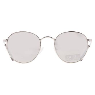 Guess Smoke Mirror Round Ladies Sunglasses GF6011 10C 48