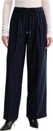 Liviana Conti Wijde broek - Dames - Wijde Broeken - Blauw - XS - Broeken