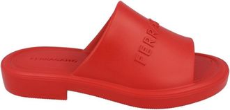 Ferragamo Giuneva Logo Embossed Slides