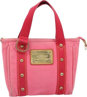 Louis Vuitton Pre-owned Mini Bags, female, Pink, Size: ONE SIZE Pre-owned Vintage Monogram Canvas Tote Bag