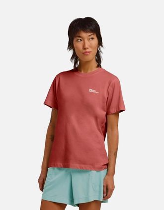 Jack Wolfskin Womens Jack Wolfskin Womens Essential Cotton T-Shirt - Red - Size: 10/8