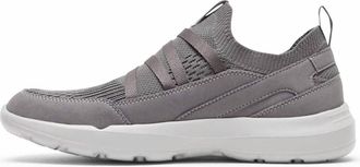 Rockport Mens Truflex Evolution Mudguard Pull Up Walking Shoe In Steel Grey