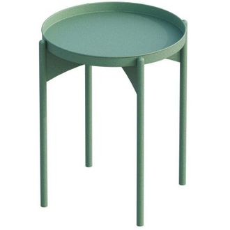 Calicosy Mesita Auxiliar Con Bandeja Redonda De Metal H57 Cm - Cole