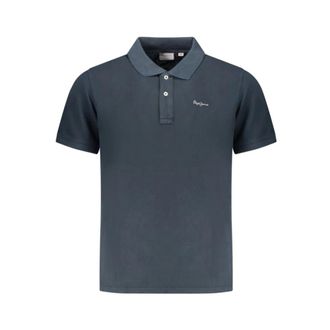 Pepe Jeans London Polo Shirts, male, Blue, Size: 2XL Short-Sleeve Polo