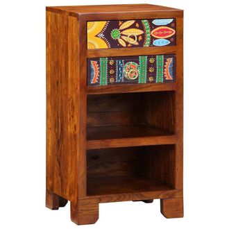 Berkfield Home Telephone Stand Honey Brown 40x35x75 cm Solid Wood Acacia | Size: 40 x 35 x 75 cm