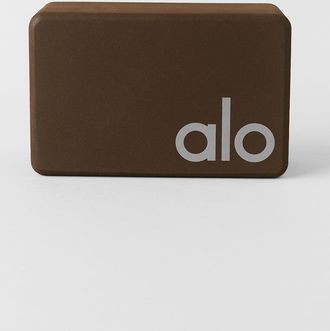 Alo | Uplifting Yoga Block Mat in Espresso/Silver Brown