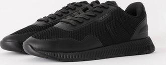 HUGO BOSS Mens BOSS Orange Titanium Runner Meth Trainers - Black 005 - Size: 11
