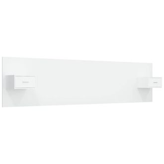 Berkfield Home Bed Headboard with Cabinets White Engineered Wood