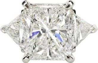 Verde 4ct IGI Lab-grown Radiant Cut G Colour Diamond Ring