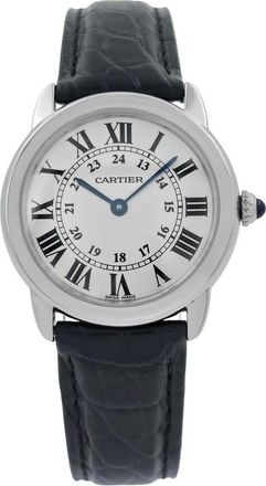 Cartier Pre-owned Cartier Ronde Solo De Cartier Silver Opaline Dial Ladies Watch W6700155