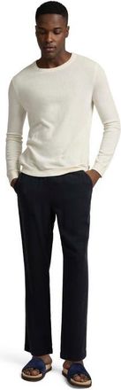 Onia Crewneck Cashmere Sweater in Egret at Nordstrom, Size X-Large