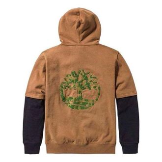 Timberland All Gender Embroidered Tree Hoodie Brown A2R6P-254