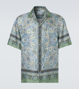 Etro Paisley silk twill shirt