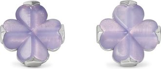 Kate Spade New York Spade Flower Studs Womens Earring Light Purple/Silver, Brass