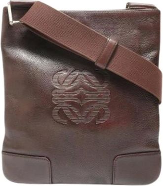 Loewe Pre-owned Cross Body Bags, female, Brown, Size: ONE SIZE Pre-owned Shoulder bag
