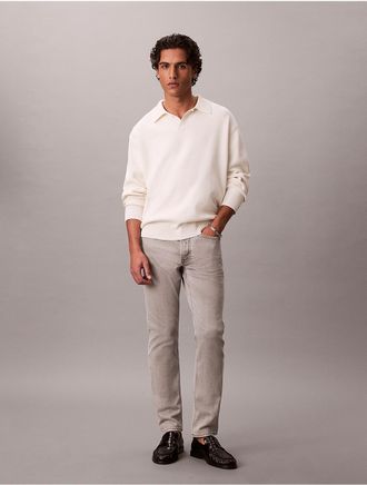 Calvin Klein Jeans Calvin Klein Mens Slim Fit Jeans - Light/Pastel Grey - 32W x 30L