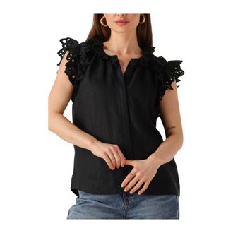 Copenhagen Muse Dames, Blouses & Shirts, Zwart, Maat: S