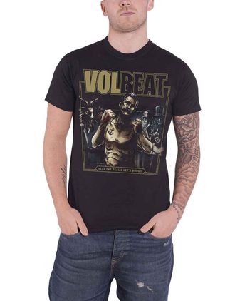 Volbeat T Shirt Seal The Deal Band Logo Official Mens Black XXL