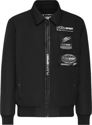 Plein Sport Bomber Global Express Edition - Heren - Outdoorjassen - Zwart - 2XL - Polyester - Fitness