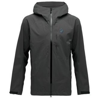 Black Diamond Highline Stretch Shell Regenjacke f&uuml;r Herren | schwarz/grau