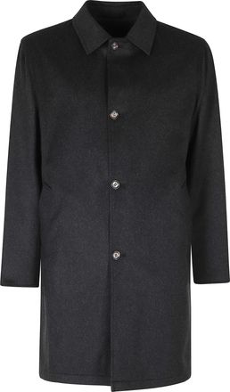 Kired Charcoal Double Cash Reversible Cashmere-Blend Parka
