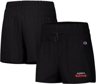 Champion Womens Champion Black Georgia Bulldogs Tailgate Her Woven Shorts at Nordstrom, Size Medium