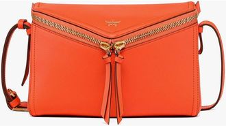 MCM Small Diamant 3D Shoulder Bag in Calfskin in Orangeade at Nordstrom