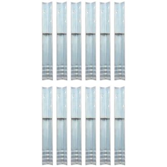 vidaXL Vidaxl - Anclaje De Tierra Forma De L 12 Uds Acero Galvanizado 5x5x50 Cm