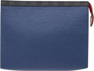 Louis Vuitton Pre-owned Clutches, male, Blue, Size: ONE SIZE Pre-owned Pochette Voyage