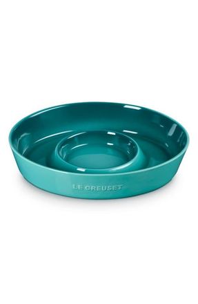 LE CREUSET Oval Stoneware Chip & Dip Platter in Riviera at Nordstrom