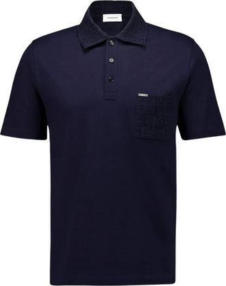 Ferragamo Heren, Tops, Blauw, Maat: M Katoen