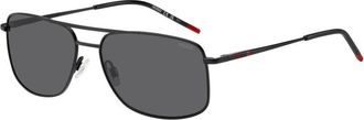 HUGO BOSS Grey Navigator Mens Sunglasses HG 1287/S 0OIT/IR 59