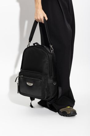 Balenciaga Sleek Backpack, Mens, Black
