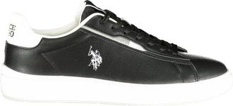 U.S.Polo Association Black Polyester Mens Mens Sneaker