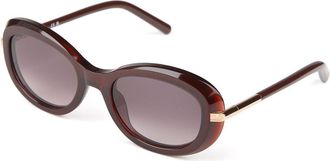 Furla Zonnebril Glanzend Donker Bordeauxt