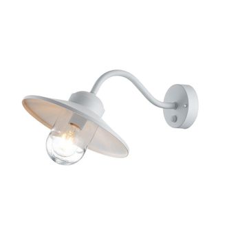 Netlighting Klampenborg Outdoor Dome Wall Lamp White IP44