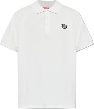Kenzo Katoenen polo shirt - Heren - Polos - Wit - S - Katoen - Tops