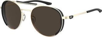 Under Armour UA 0008/G/S Asian Fit 3YG/70 Mens Sunglasses Gold Size 55